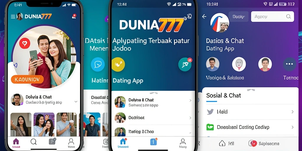 Antarmuka DUNIA777 yang menarik dan mudah digunakan untuk menemukan jodoh.