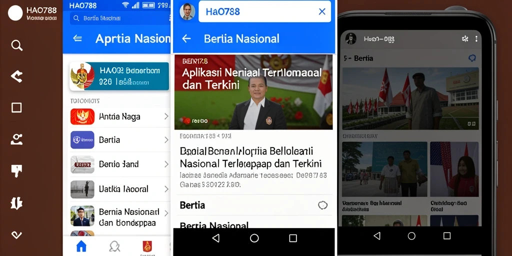 Tampilan antarmuka HAO788 yang user-friendly untuk berita nasional.
