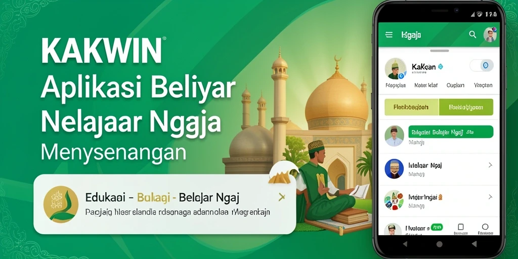 Tampilan antarmuka aplikasi KAKWIN yang sederhana dan intuitif.