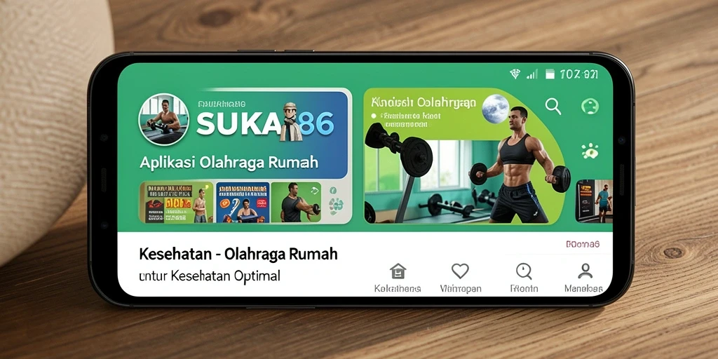 Screenshot SUKA86 menampilkan antarmuka latihan olahraga rumah yang menarik.